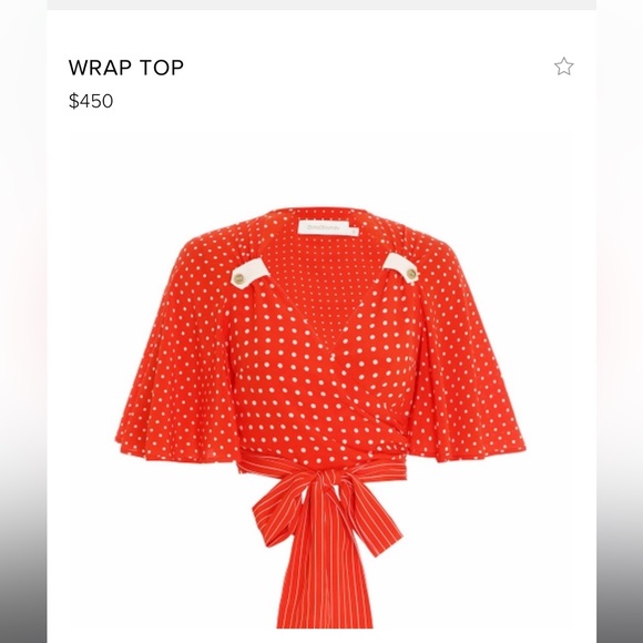 Authentic Zimmermann High Tide Resort 2023 Red Polka Dot Matching pant/top set - Picture 3 of 10